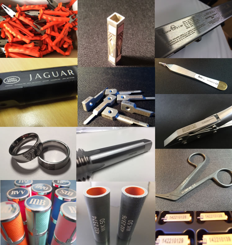 Laser marked substrates Sheffield UK Neolase